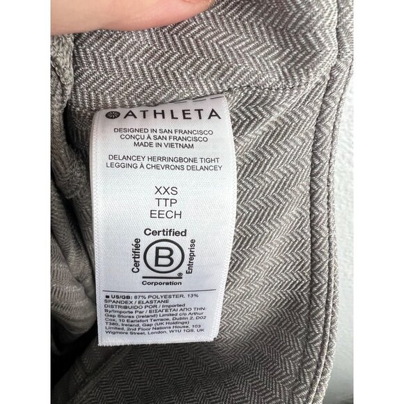 ATHLETA Delancey Herringbone Tight in Tan, Size XXS, NWT! - Picture 8 of 9